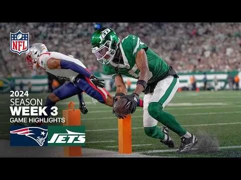 New England Patriots vs. New York Jets Game Highlights | NFL 2024 Season Week 3