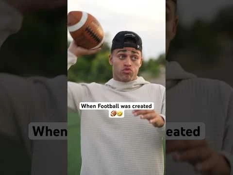 When Football was created… 👀🤣 #footballshorts #nfl #americanfootball