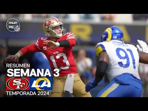 San Francisco 49ers vs. Los Angeles Rams | Semana 3 - NFL 2024 | Highlights Resumen en español