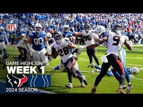 Houston Texans vs. Indianapolis Colts | NFL 2024 Week 1 Game Highlights