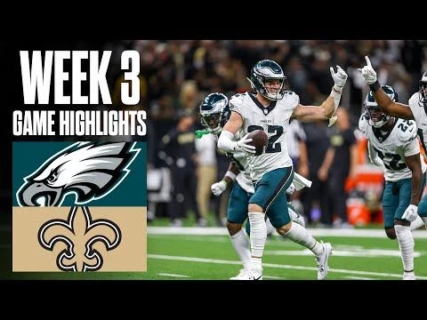 Eagles at Saints | Week 3 Highlights