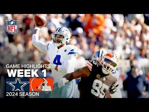 Dallas Cowboys vs. Cleveland Browns | NFL 2024 Week 1 Game Highlights