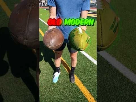 Modern NFL Ball Vs. 1940s NFL Ball!