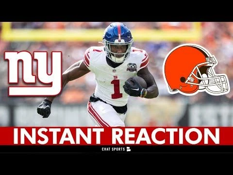 INSTANT REACTION! Giants vs. Browns NFL Week 3 Highlights: Malik Nabers  Giants Defense DOMINATED