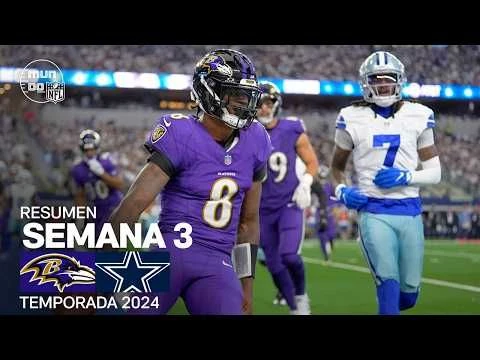 Baltimore Ravens vs. Dallas Cowboys | Semana 3 - NFL 2024 | Highlights Resumen en español