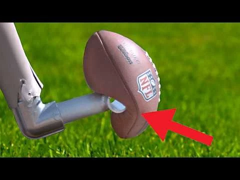 Worlds Longest Field Goal- Robot vs NFL Kicker