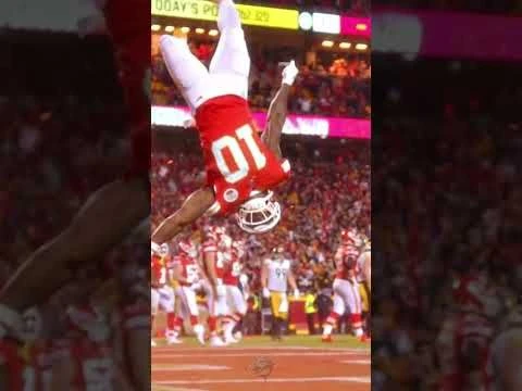 Tyreek Hill INSANE BACKFLIP🤯 #Shorts