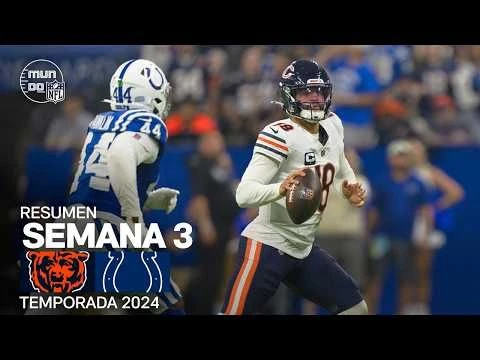 Chicago Bears vs. Indianapolis Colts | Semana 3 - NFL 2024 | Highlights Resumen en español