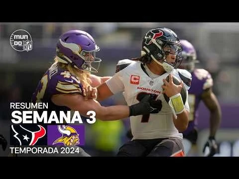 Houston Texans vs. Minnesota Vikings | Semana 3 - NFL 2024 | Highlights Resumen en español