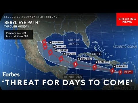 AccuWeather Chief Meteorologist Warns Of Life-Threatening Nature Of Hurricane Beryl