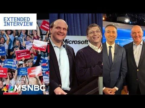 Fighting disinfo in MAGA era: Ari Melber talks facts  tech with Microsoft legend Steve Ballmer