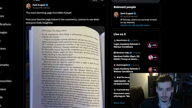 Logos Academy Episode 7: Weimar Conditions on 25-Sep-24-15:53:29