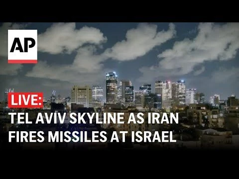 LIVE: Tel Aviv skyline after Iran fired missiles at Israel