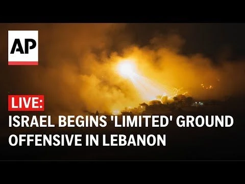 LIVE: View of southern Lebanon as Israel begins ‘limited’ ground offensive against Hezbollah