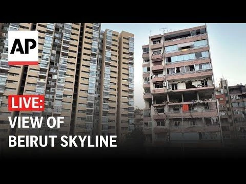 LIVE: View of the Beirut skyline after Israeli airstrike near the city center