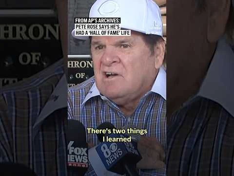 Pete Rose says he’s had a ‘Hall of Fame’ life