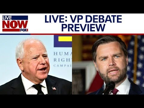 NEWS 10/1: VP Debate Previews, Walz, Vance to face off in VP debate tonight | LiveNOW from FOX