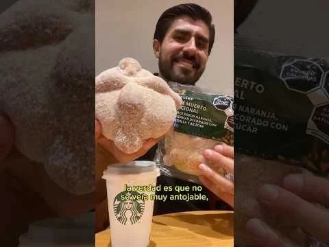 Pan de MUERTO del STARBUCKS “delicioso” 😂 #shorts #short #food #foodie #pan #starbucks #cdmx #cafe