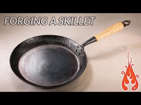 Blacksmithing - Forging a skillet / frying pan