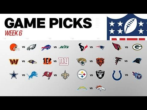 Week 6 Game Picks!