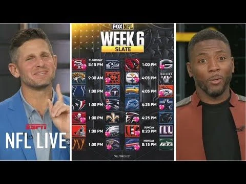 FULL NFL LIVE | ESPN picks for NFL Week 6: Ravens expose Command - Lions DESTROY Cowboys - Eagles?