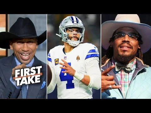 FIRST TAKE | Stephen A. RIPs Cam Newton says Cowboys ''no identity'': They are same 28-yr without SB