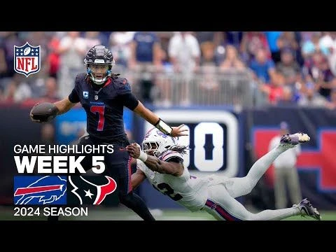 Buffalo Bills vs. Houston Texans | 2024 Week 5 Game Highlights