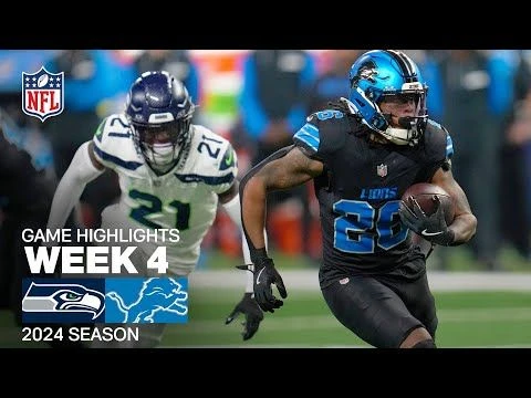 Seattle Seahawks vs. Detroit Lions | 2024 Week 4 Game Highlights