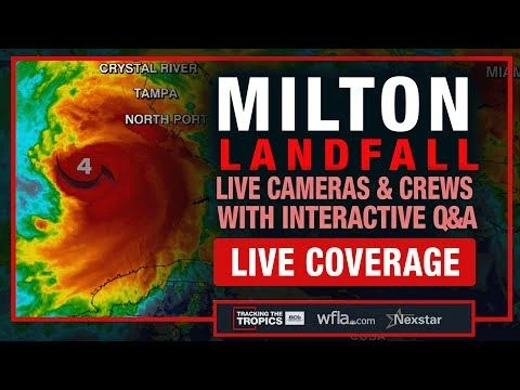 #BREAKING MILTON NEARS LANDFALL: Wobble Tracker, Hurricanes Latest Track, Florida Tornado Warnings