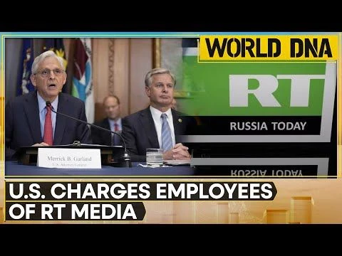 US charges two employees of Russias RT news in election interference crackdown | WION World DNA