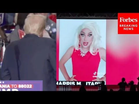 BREAKING NEWS: Trump Plays Video On PA Rally Jumbotron Attacking LGBTQ+ Inclusion In Military