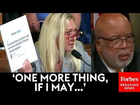 Marjorie Taylor Greene Calls Out Bennie Thompson For Trying To End Trumps Secret Service Protection