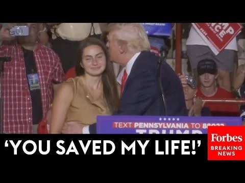 BREAKING NEWS: Trump Calls Woman Who Projected Chart That Saved My Life On Stage At PA Rally