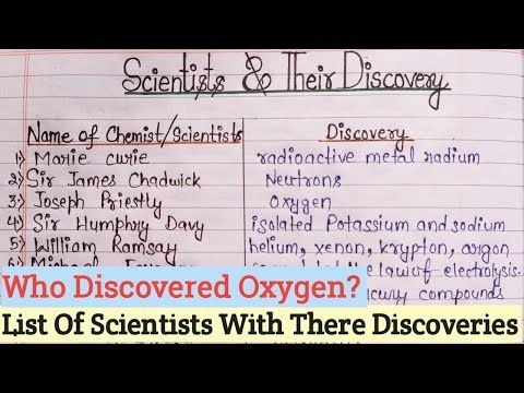 Scientists With Their Discoveries In Chemistry | List Of Chemistry Scientists With Their Inventions