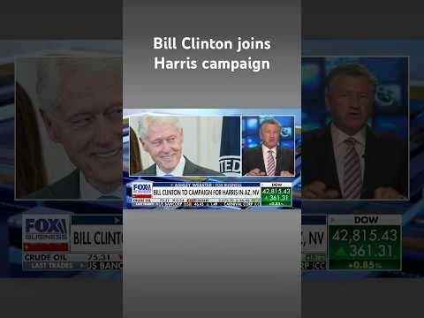 Bill Clinton will make appearances for Harris in Georgia, Arizona, Nevada #shorts