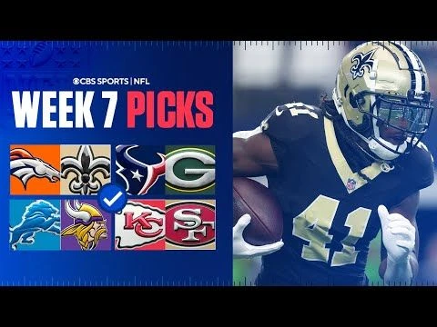 NFL Predictions and Best Bets For EVERY Week 7 Game [Broncos at Saints  more]