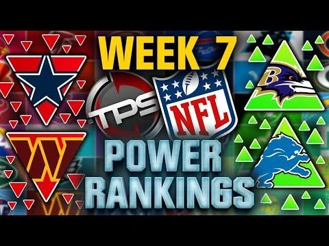 2024 NFL Power Rankings! Week 7 Edition!