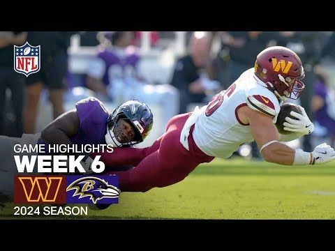 Washington Commanders vs. Baltimore Ravens Game Highlights | NFL 2024 Season Week 6