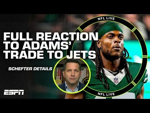 Adam Schefter details the Davante Adams trade + NFL Live reacts to the breaking news 👀