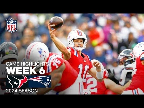 Houston Texans vs. New England Patriots | 2024 Week 6 Game Highlights