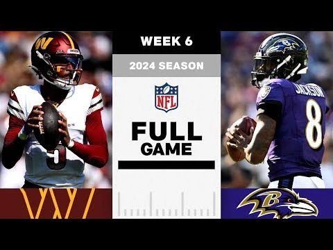 Washington Commanders vs. Baltimore Ravens FULL GAME | NFL 2024 Season Week 6