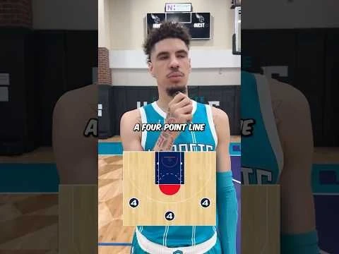 LaMelo asks NBA for 4-point line 😳 #lamelo #lameloball #nba