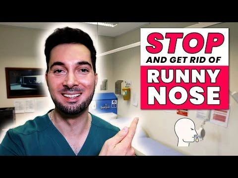 How to get rid of a runny nose and home remedy to stop fast