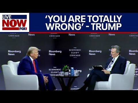 Trump Tariffs: Donald Trump slams Bloomberg Editor on trade wars, economy and tariffs