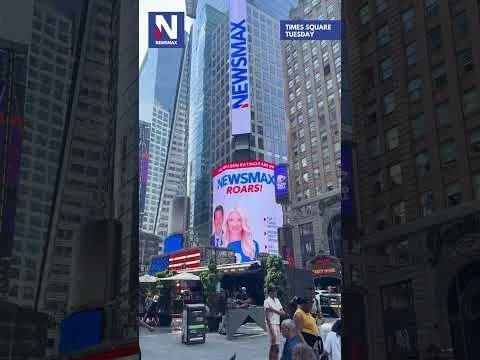 SEE IT!: NEWSMAX lights up Times Square in New York City