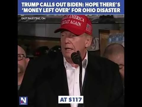 Trump: After Ukraine, hope Biden has enough #39;money left over#39; for Ohio disaster