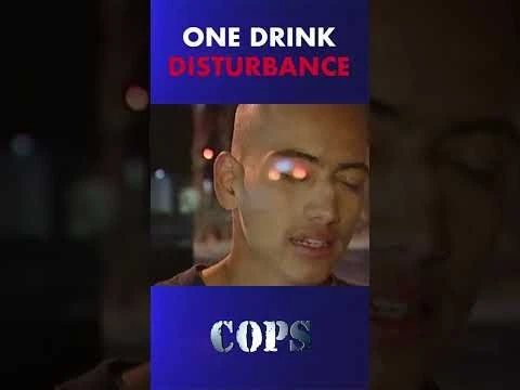 One drink can cause a big disturbance 🍹 #CopsTV #Shorts