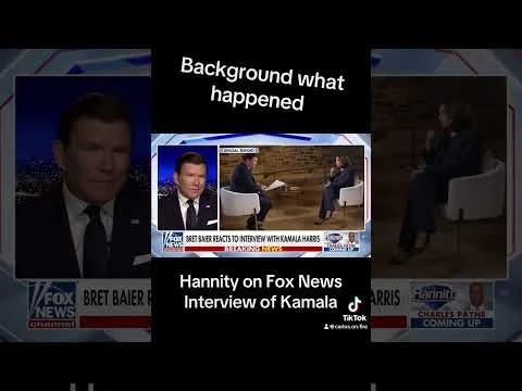 @BretBaierSR @FoxNews Background What Happened with @kamalaharris ​Sean Hannity