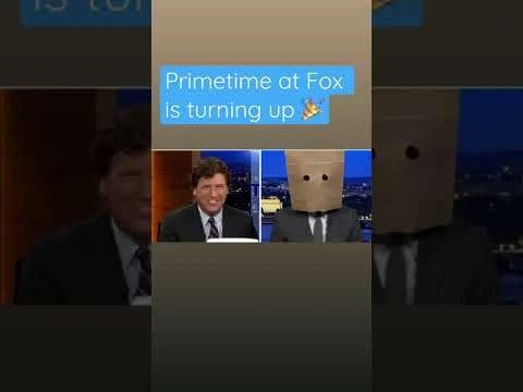 Tucker bursts out laughing when guest shows up like this