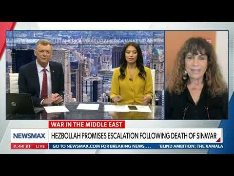 Ruthie Blum joins Wake Up America on Newsmax to discuss Sinwar#39;s death and the Israel-Hamas war.